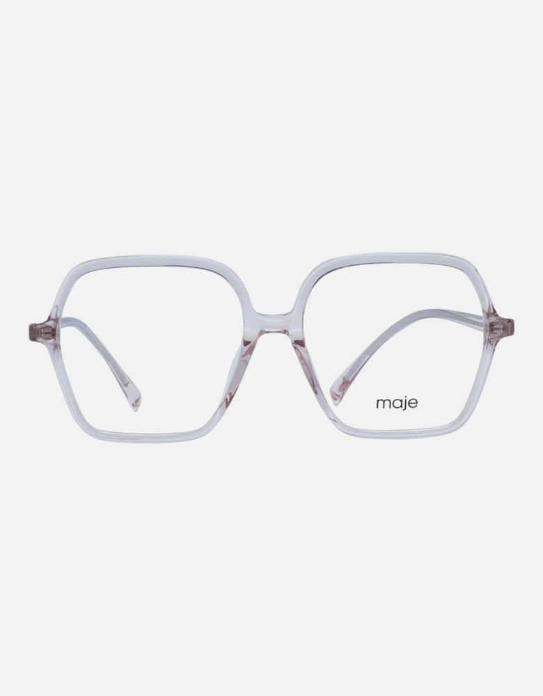 Transparent Square Acetate Glasses with Demo Lenses Women Frames