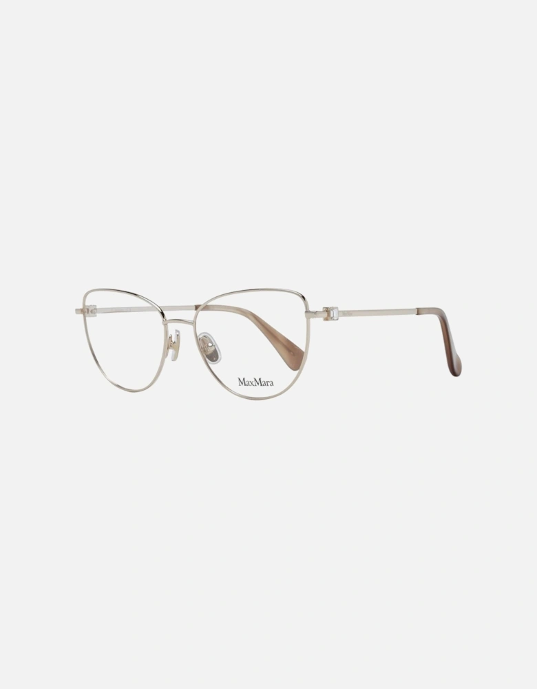 Gold Metal Butterfly Frame Glasses with Demo Lenses - 53-16-140 Women