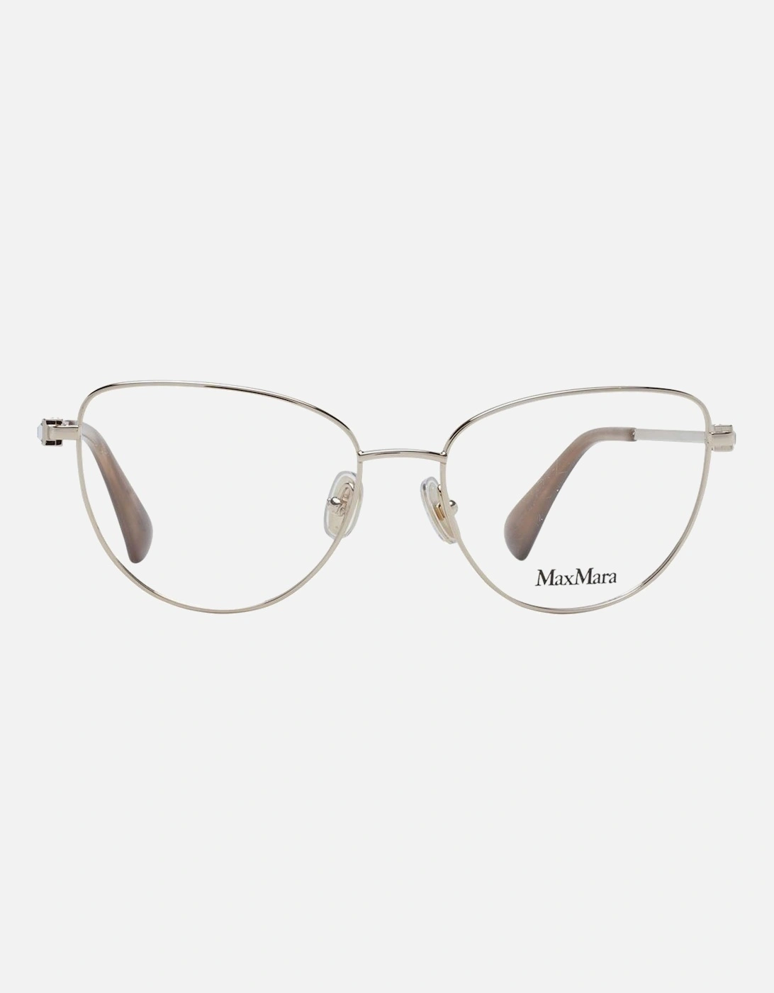 Gold Metal Butterfly Frame Glasses with Demo Lenses - 53-16-140 Women