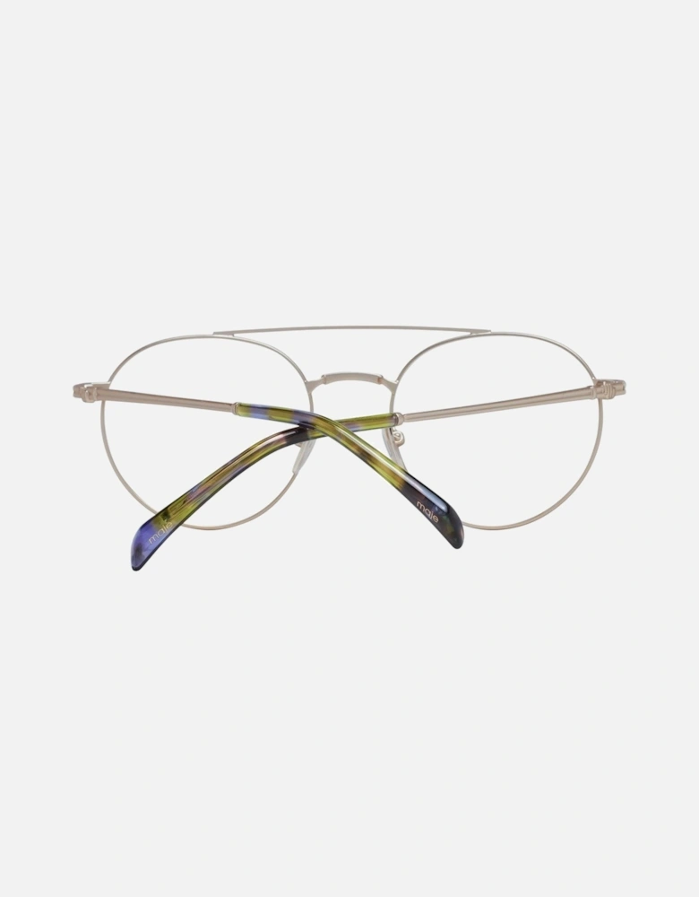 Gold Aviator Glasses with Demo Lenses and Branded Case. Women Frames