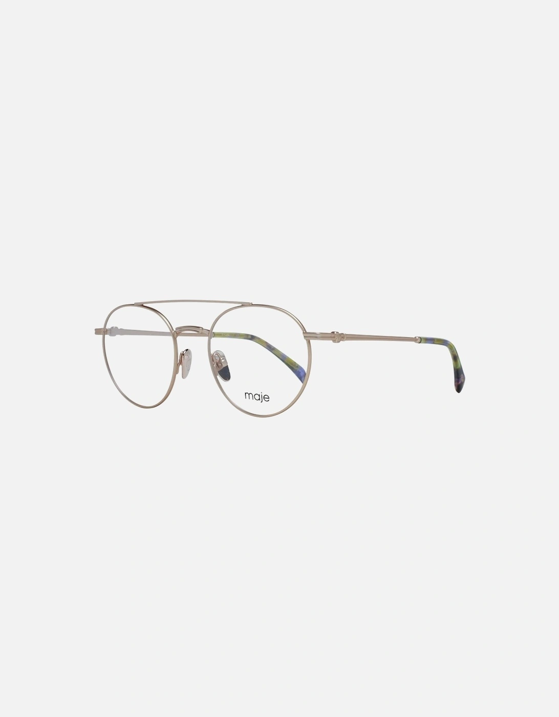 Gold Aviator Glasses with Demo Lenses and Branded Case. Women Frames, 4 of 3