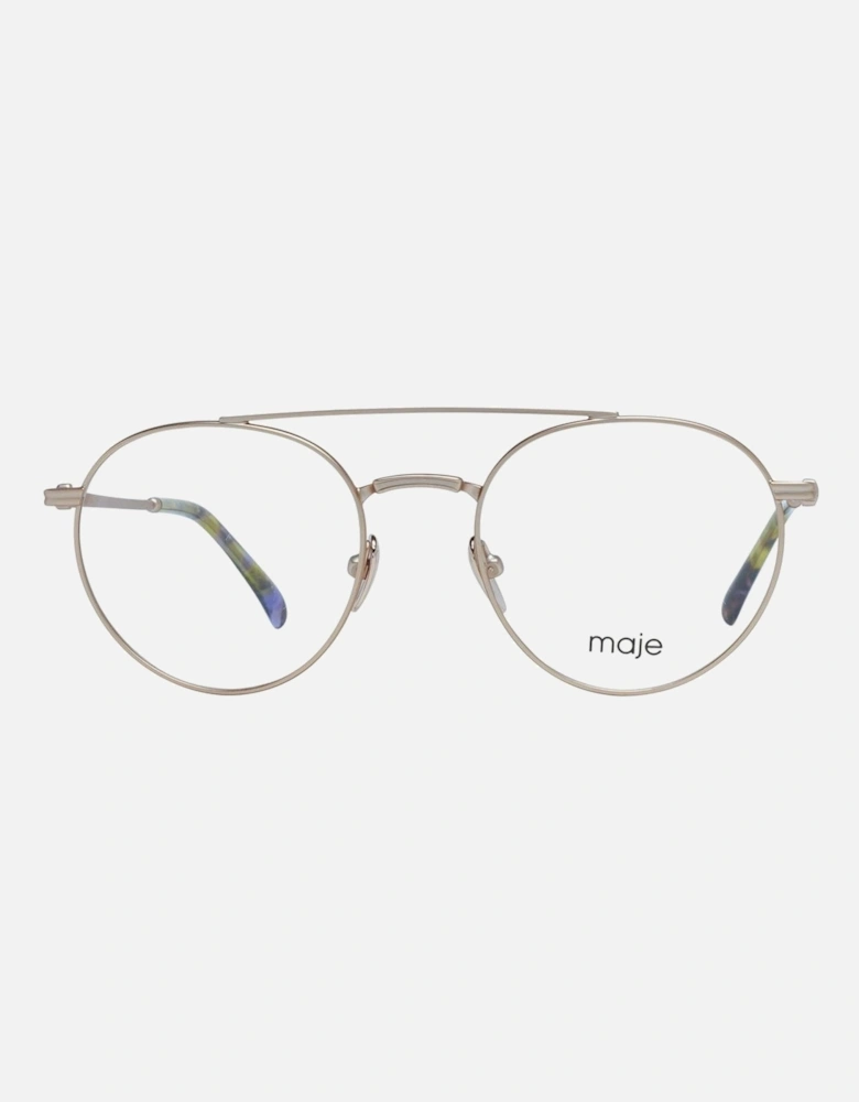 Gold Aviator Glasses with Demo Lenses and Branded Case. Women Frames