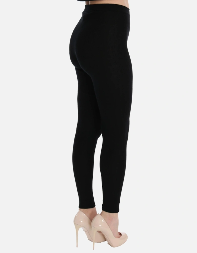 Ribbed Leggings StyleLOD10009 Women - Black Jeans