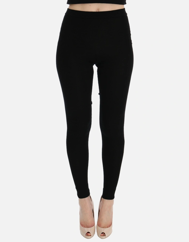 Ribbed Leggings StyleLOD10009 Women - Black Jeans