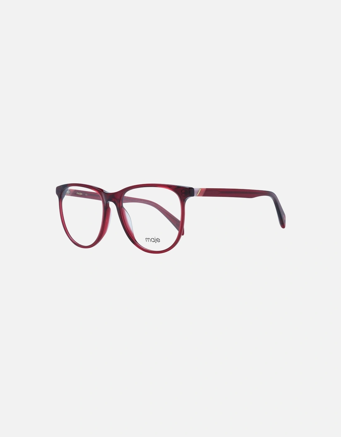 Red Acetate Round Glasses with Demo Lenses Women Frames, 4 of 3