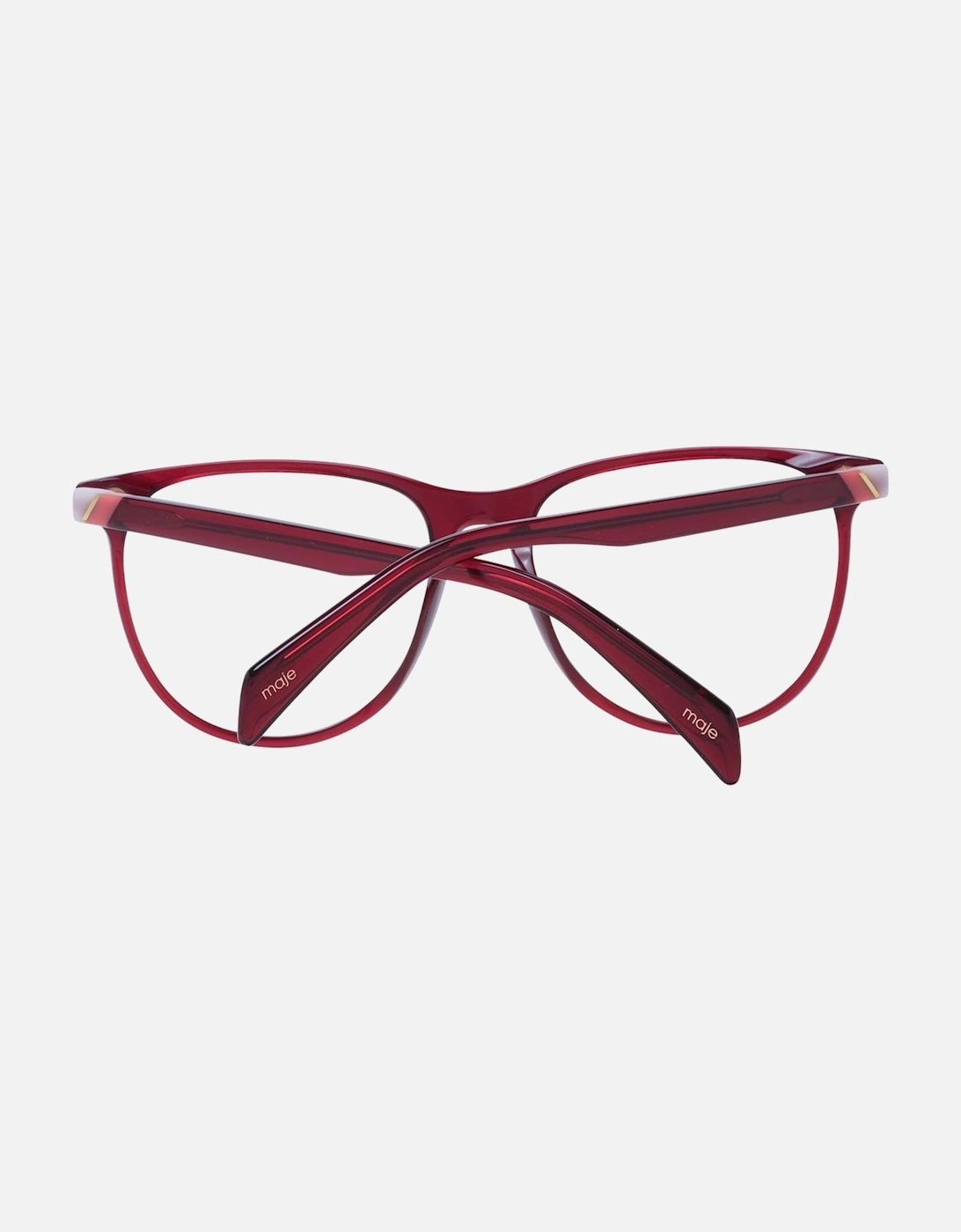 Red Acetate Round Glasses with Demo Lenses Women Frames