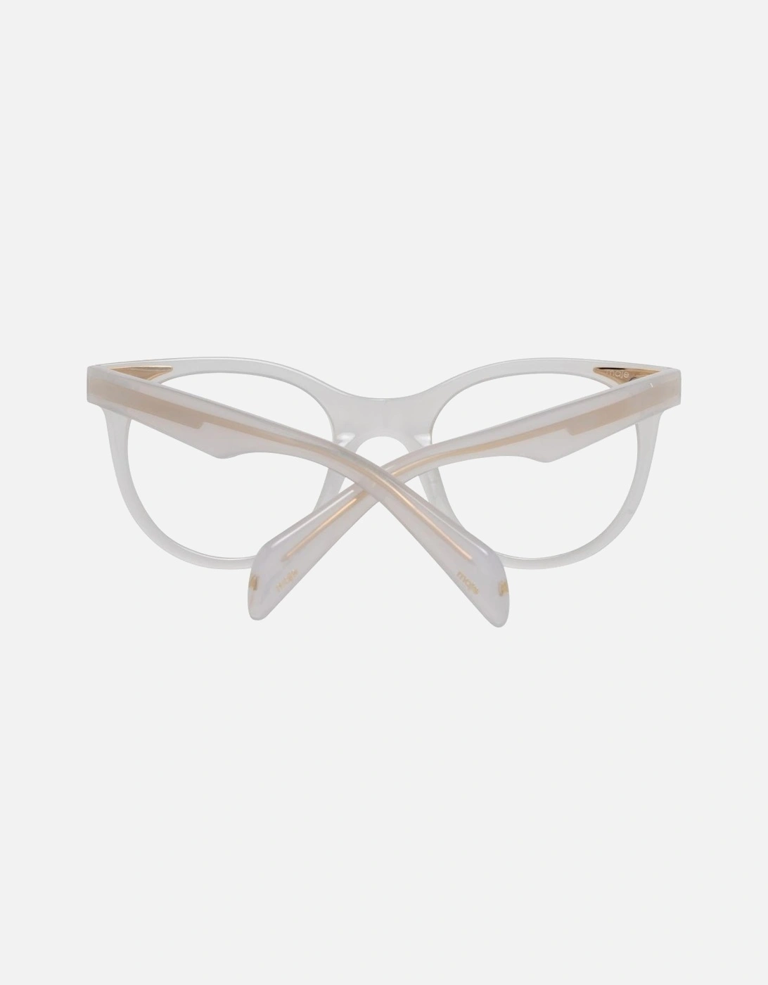 MM2302 Beige Acetate Round Eyeglasses Women Frames