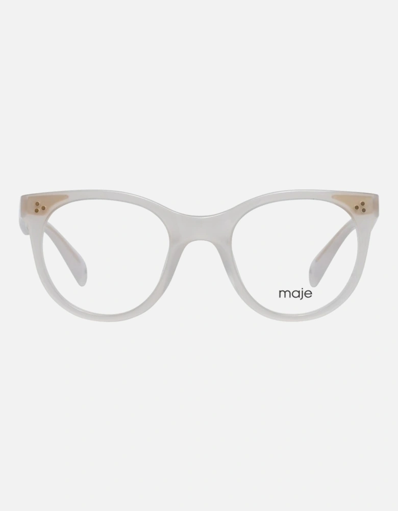 MM2302 Beige Acetate Round Eyeglasses Women Frames