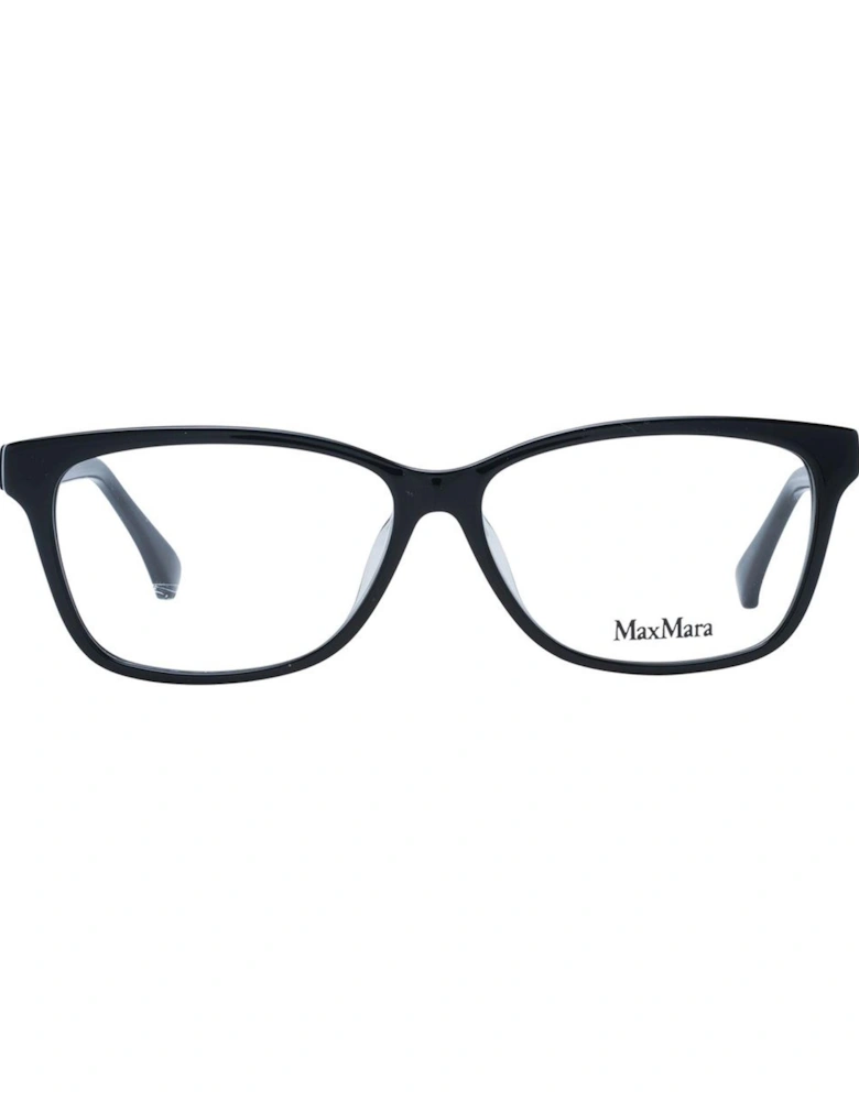 Black Rectangle Plastic Frame Demo Glasses Women