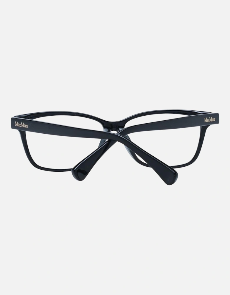 Black Rectangle Plastic Frame Demo Glasses Women