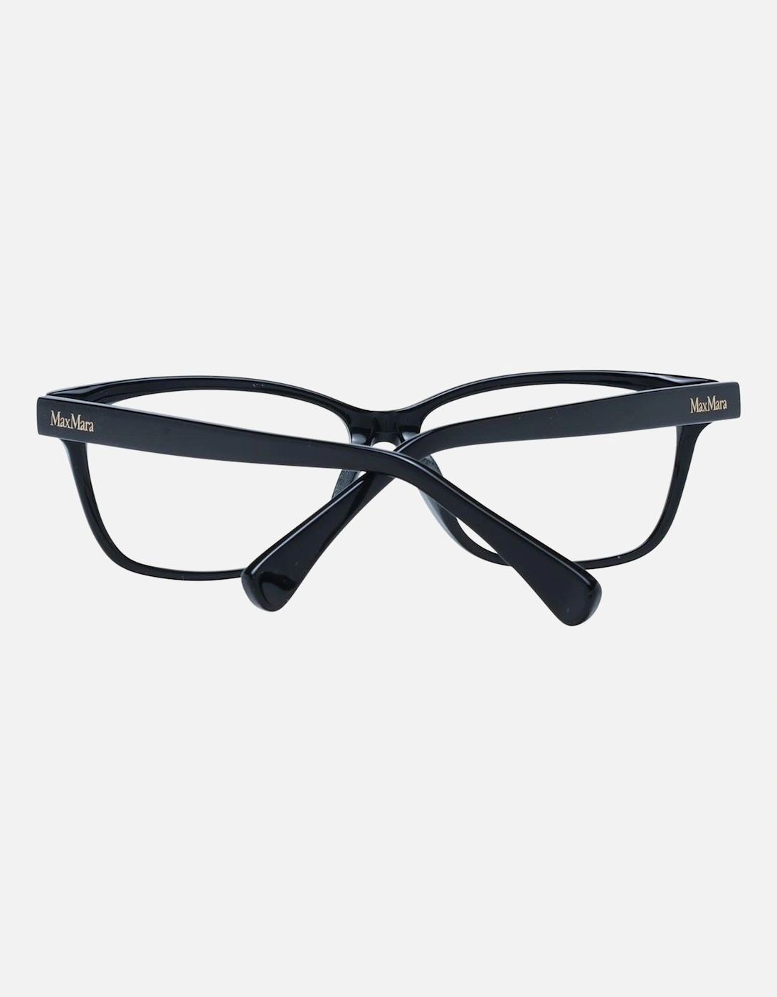 Black Rectangle Plastic Frame Demo Glasses Women