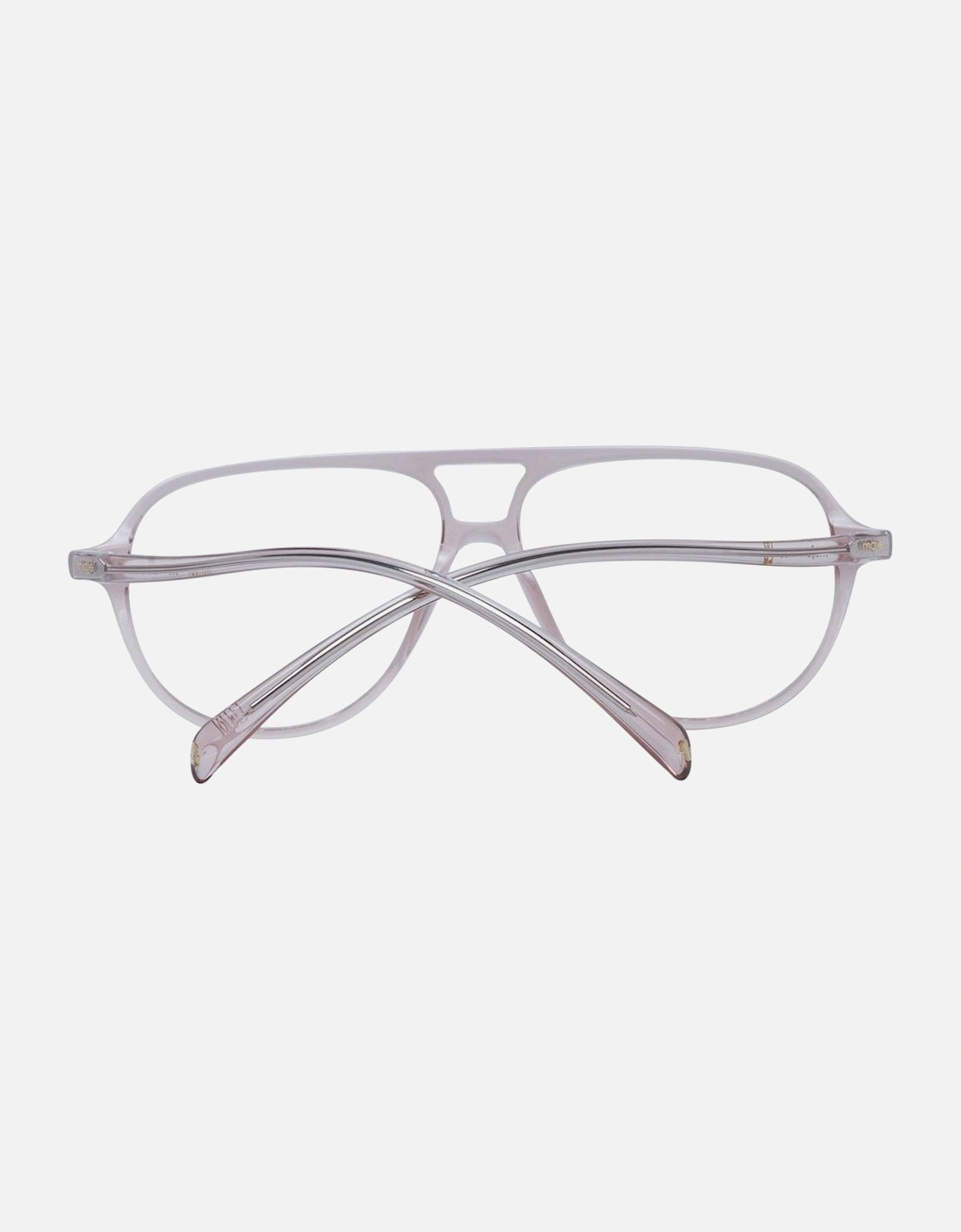 Beige Acetate Aviator Glasses with Demo Lenses Women Frames
