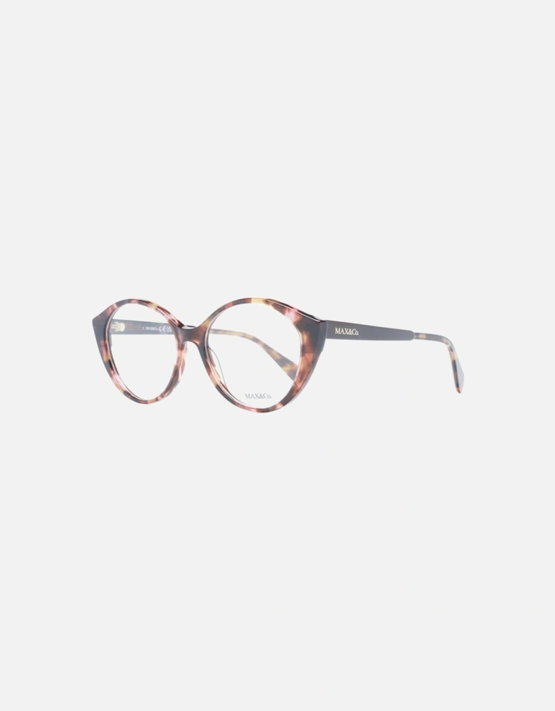 Brown Round Plastic Glasses - Demo Lenses (53-16-140) Women Frames