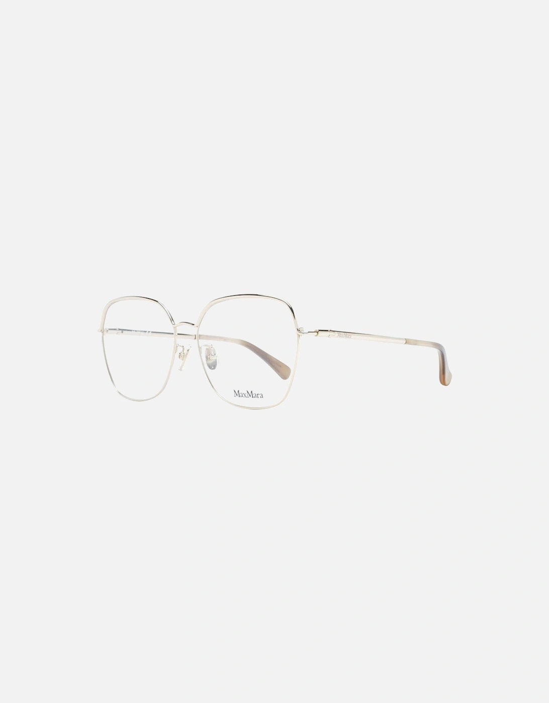 Gold Titanium Square Frame Demo Glasses Women, 4 of 3