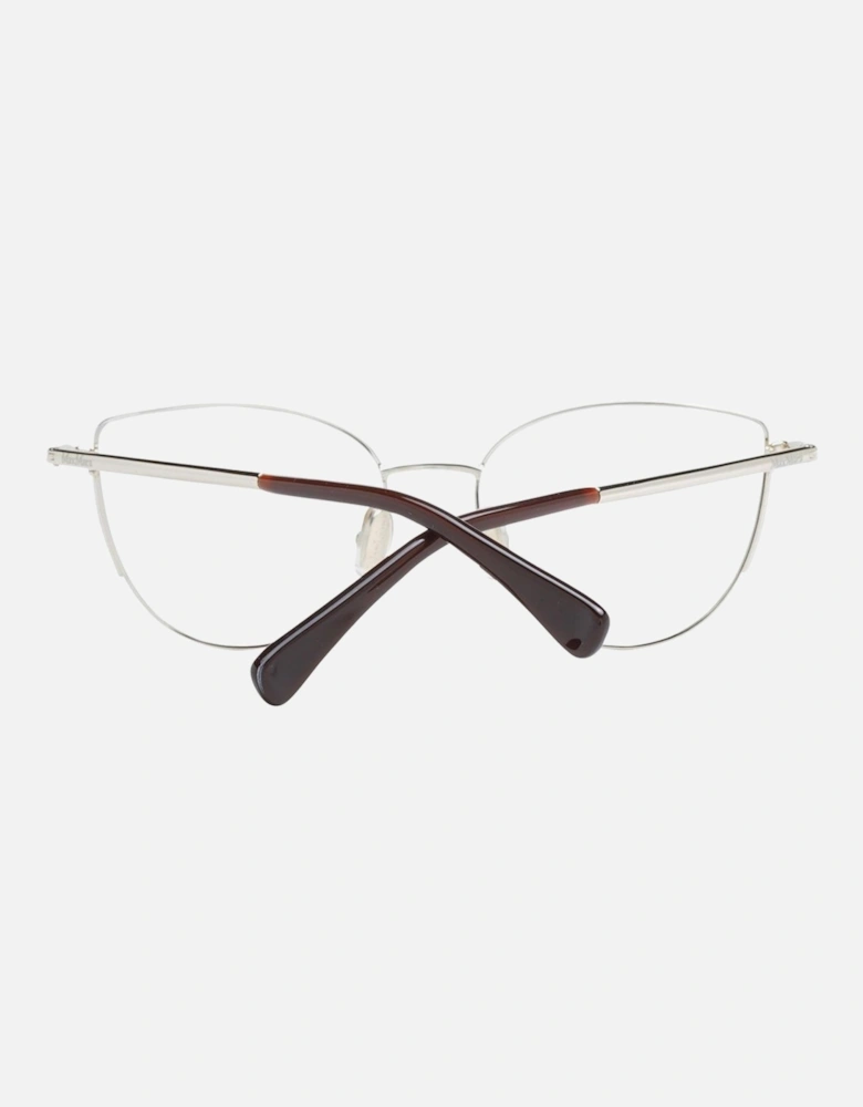 Gold Metal Cat Eye Glasses with Demo Lenses - 54-17-135 Women Frames