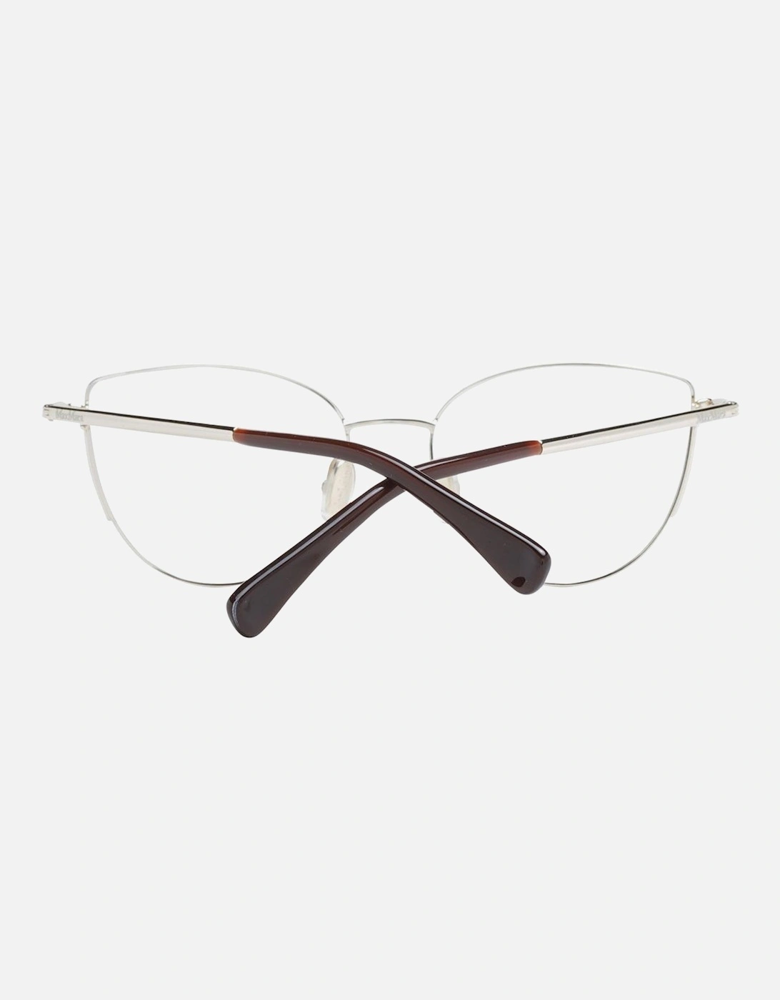 Gold Metal Cat Eye Glasses with Demo Lenses - 54-17-135 Women Frames