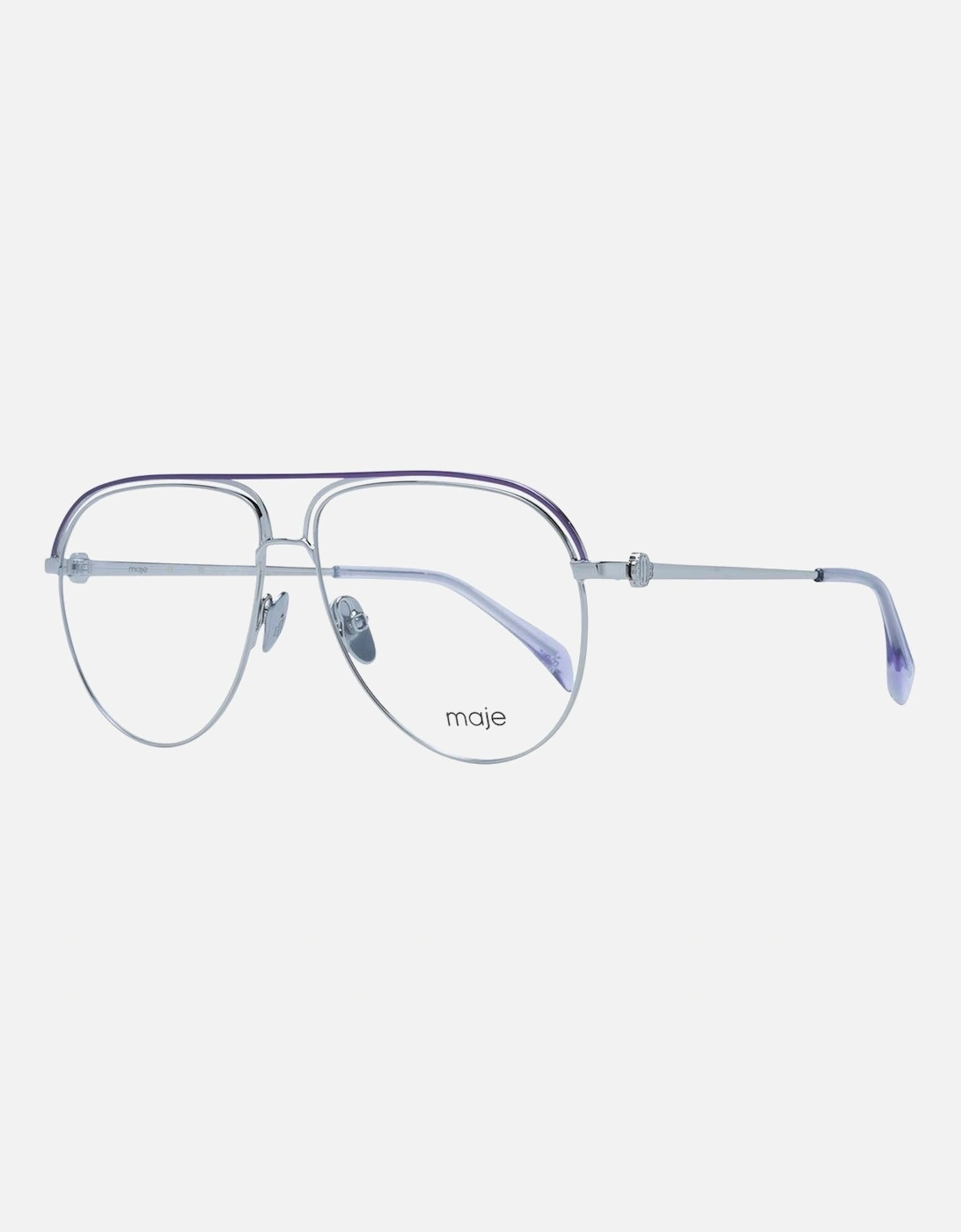 Purple Aviator Glasses with Demo Lenses and Branded Case Women Frames, 4 of 3