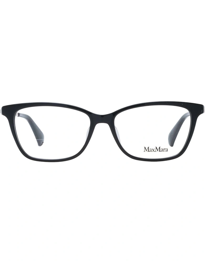 Black Trapezium Frame Demo Glasses Women
