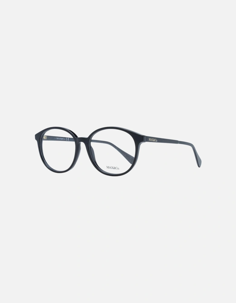 Black Plastic Panto Frame with Demo Lenses Women