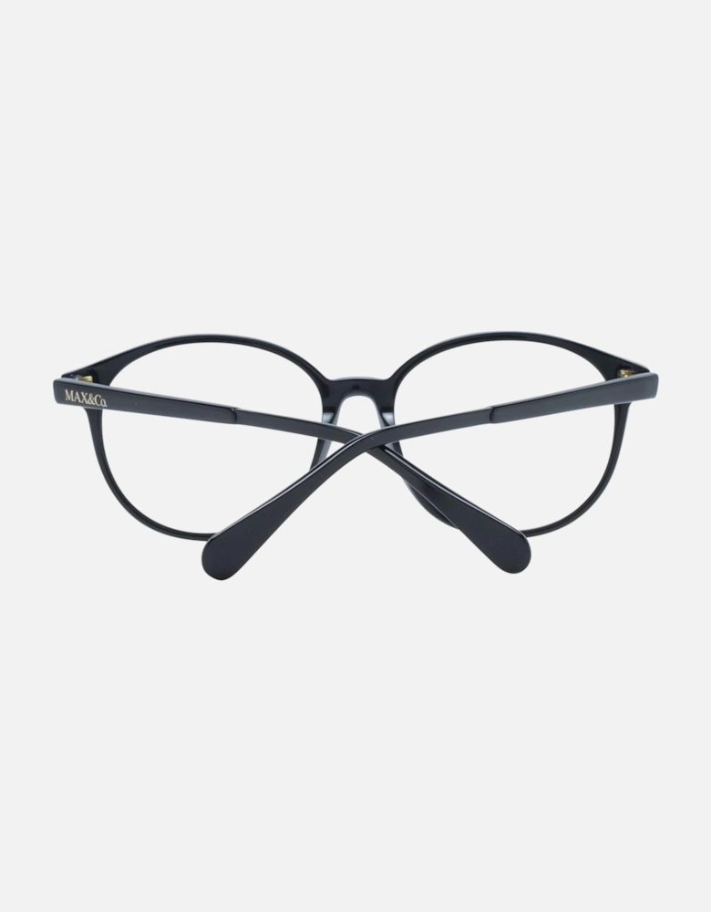 Black Plastic Panto Frame with Demo Lenses Women