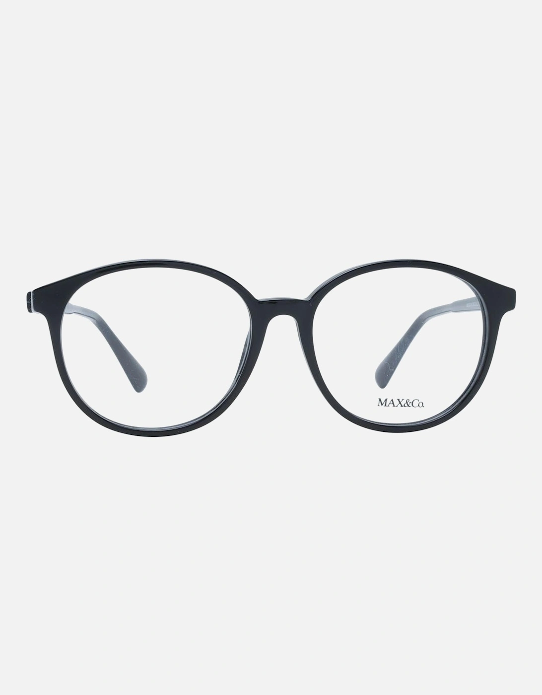 Black Plastic Panto Frame with Demo Lenses Women
