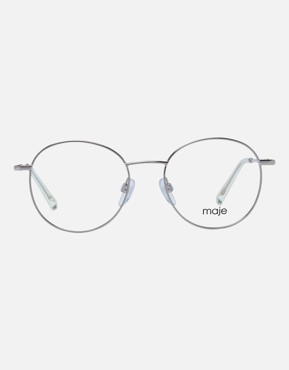 Gold Stainless Steel Round Glasses with Demo Lenses Women Frames