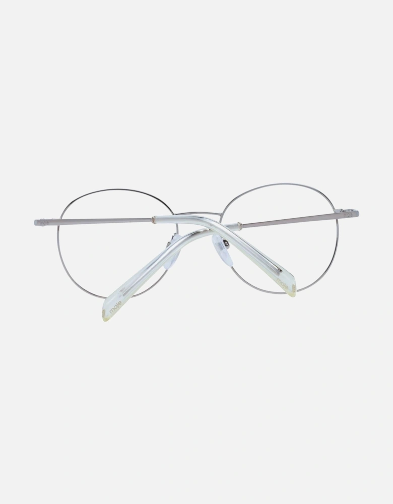Gold Stainless Steel Round Glasses with Demo Lenses Women Frames