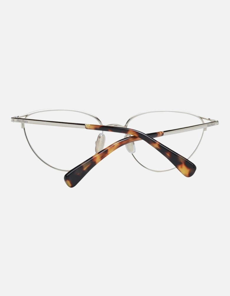 Gold Metal Cat Eye Glasses with Demo Lenses - 54-16-135 Women Frames