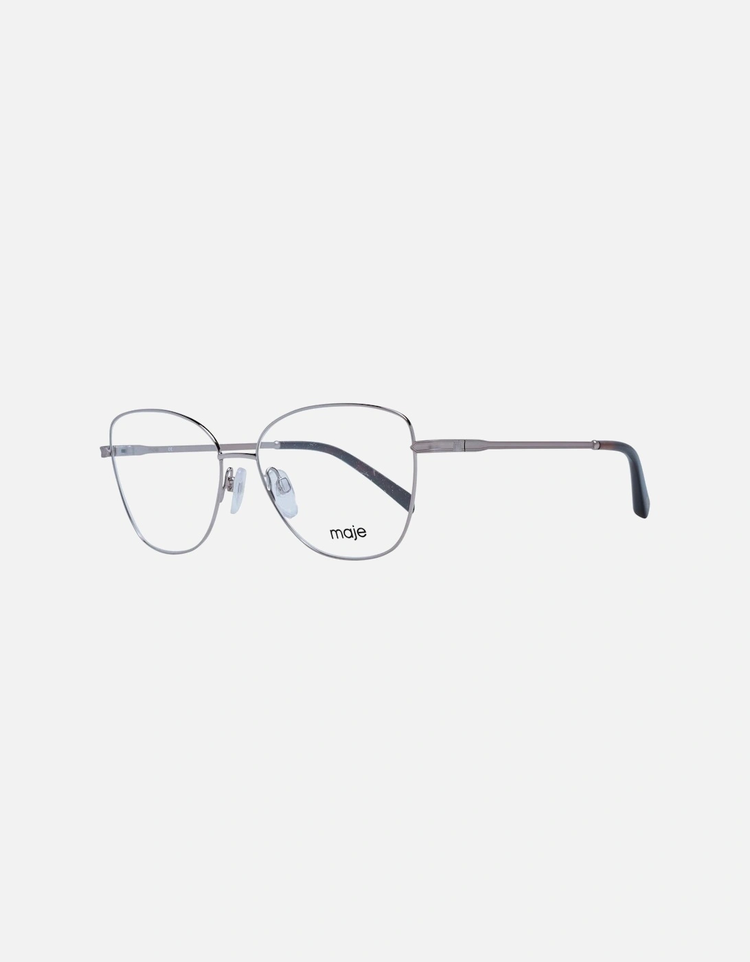 Silver Stainless Steel Square Glasses with Demo Lenses Women Frames, 4 of 3