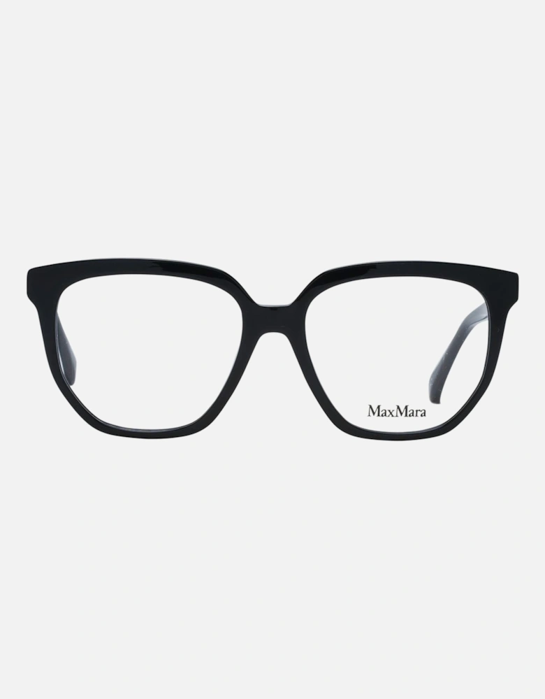 Black Square Plastic Frame Demo Glasses Women