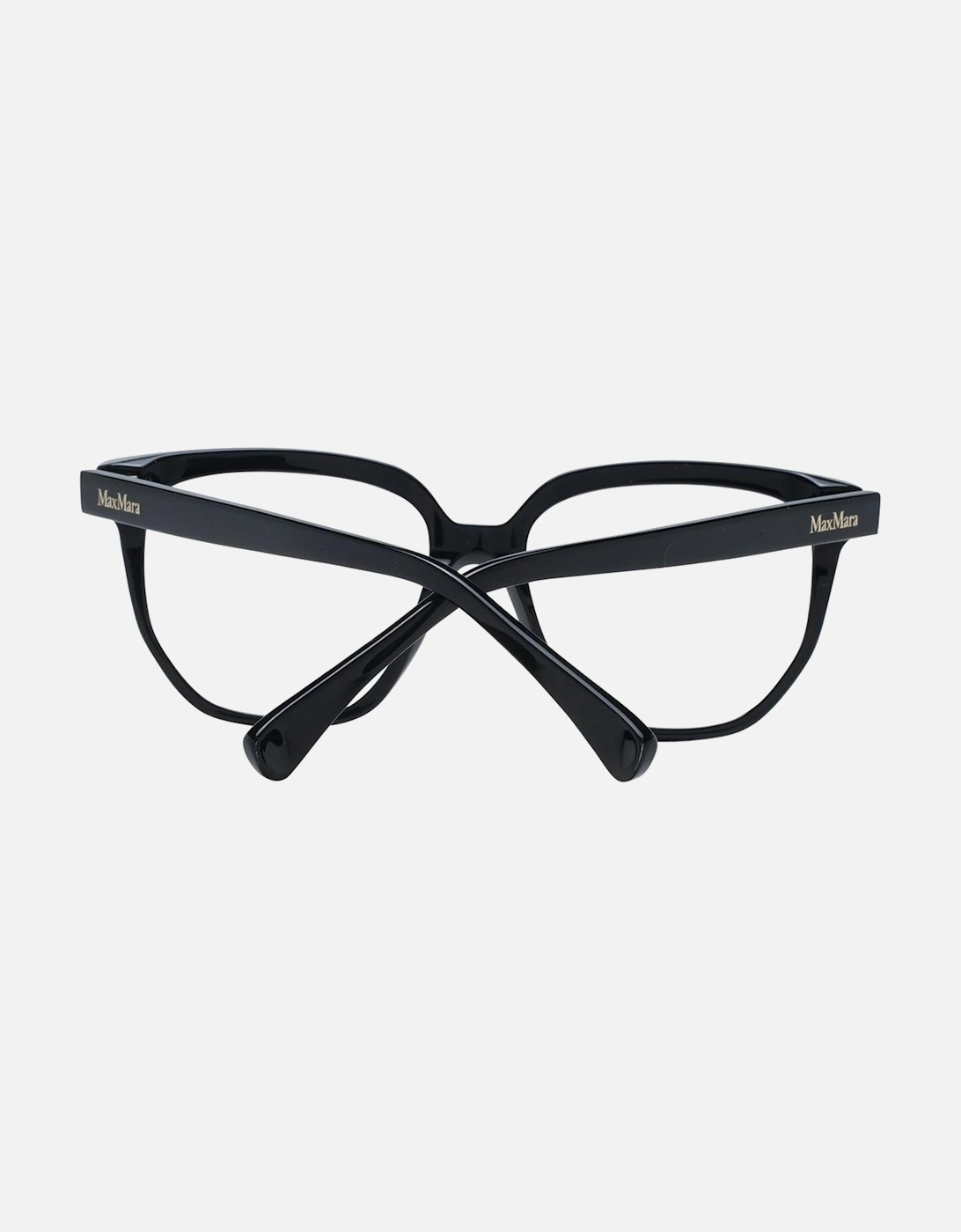 Black Square Plastic Frame Demo Glasses Women