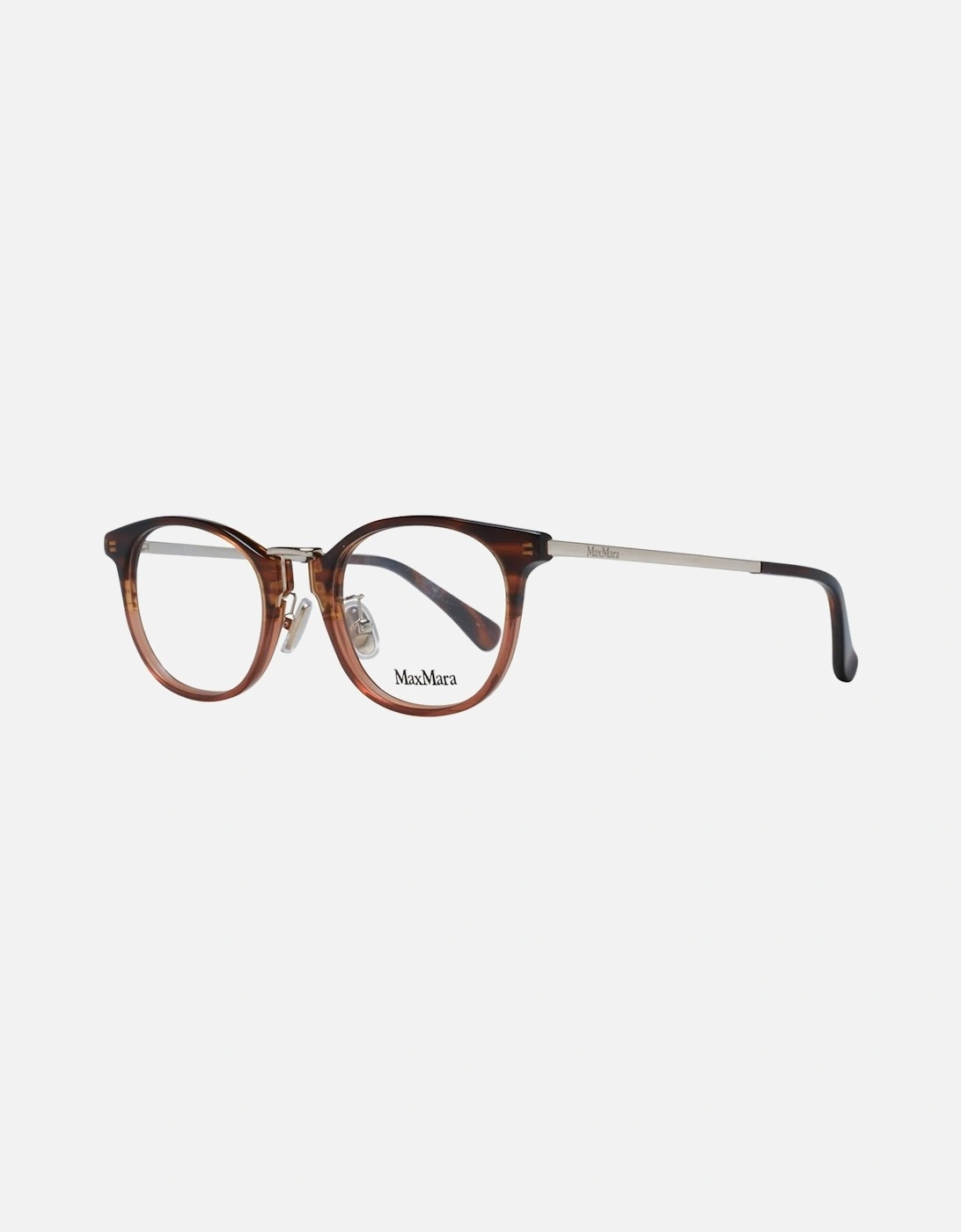 Brown Round Plastic Frame Demo Glasses - Womens, 4 of 3