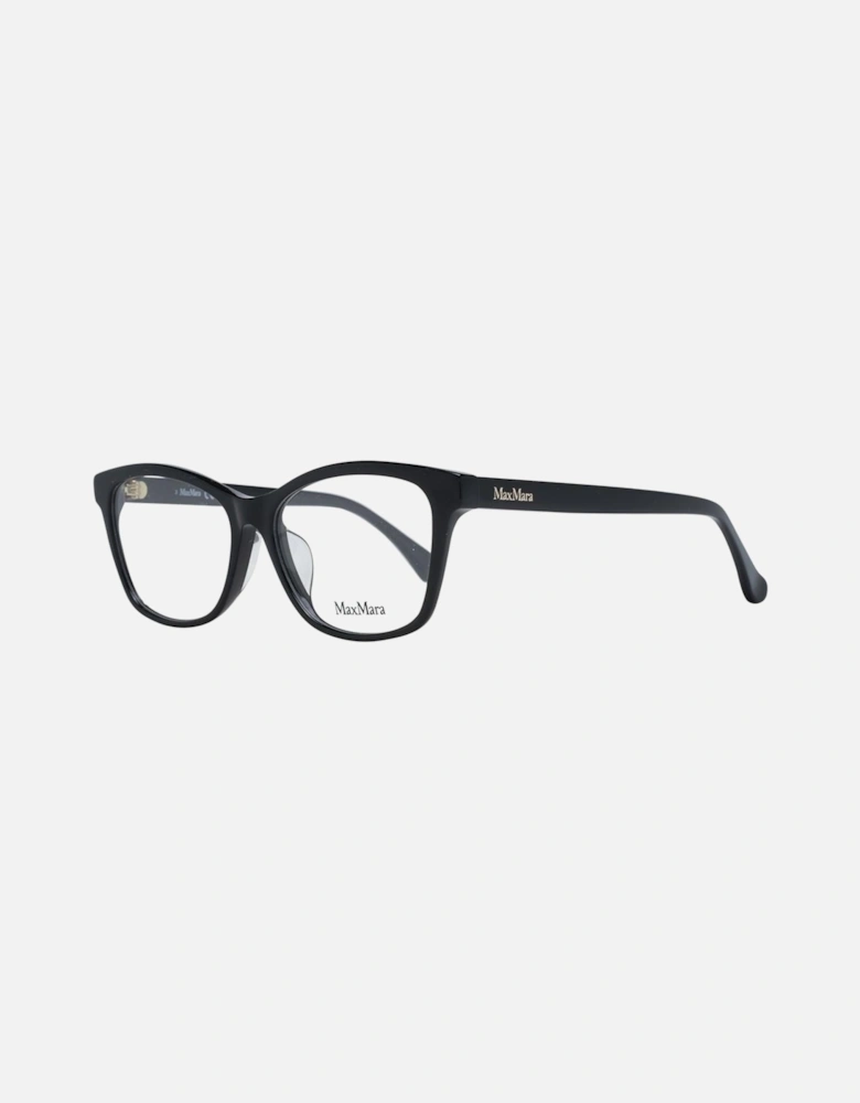 Black Plastic Rectangle Glasses with Demo Lenses Women Frames