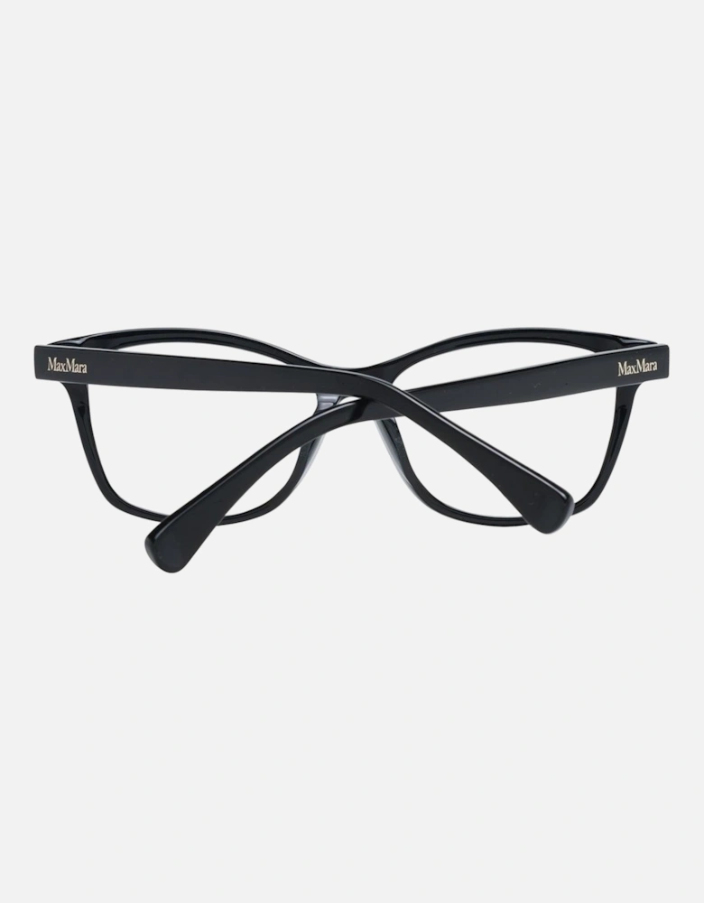 Black Plastic Rectangle Glasses with Demo Lenses Women Frames