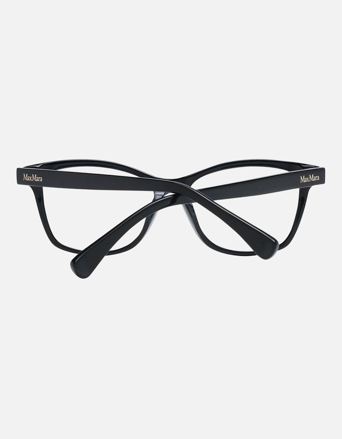 Black Plastic Rectangle Glasses with Demo Lenses Women Frames