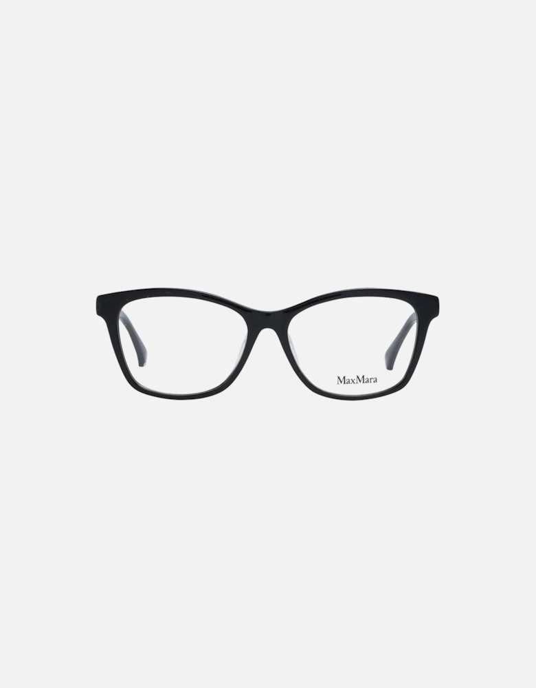 Black Plastic Rectangle Glasses with Demo Lenses Women Frames