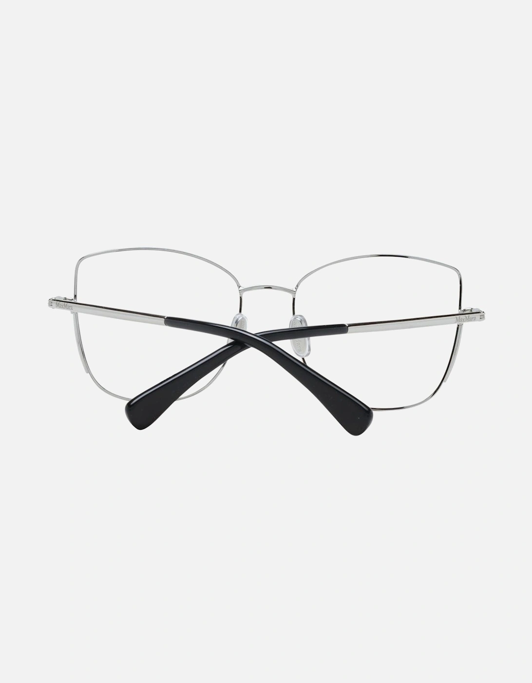 Silver Metal Butterfly Frame Glasses with Demo Plastic Lenses Women