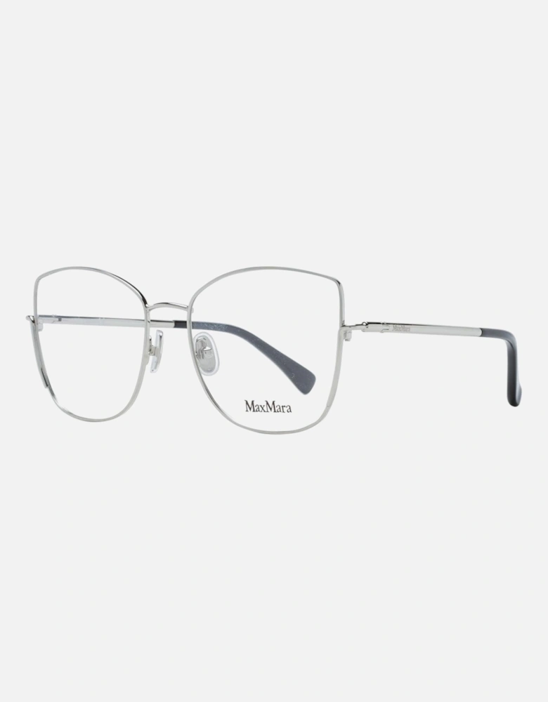 Silver Metal Butterfly Frame Glasses with Demo Plastic Lenses Women
