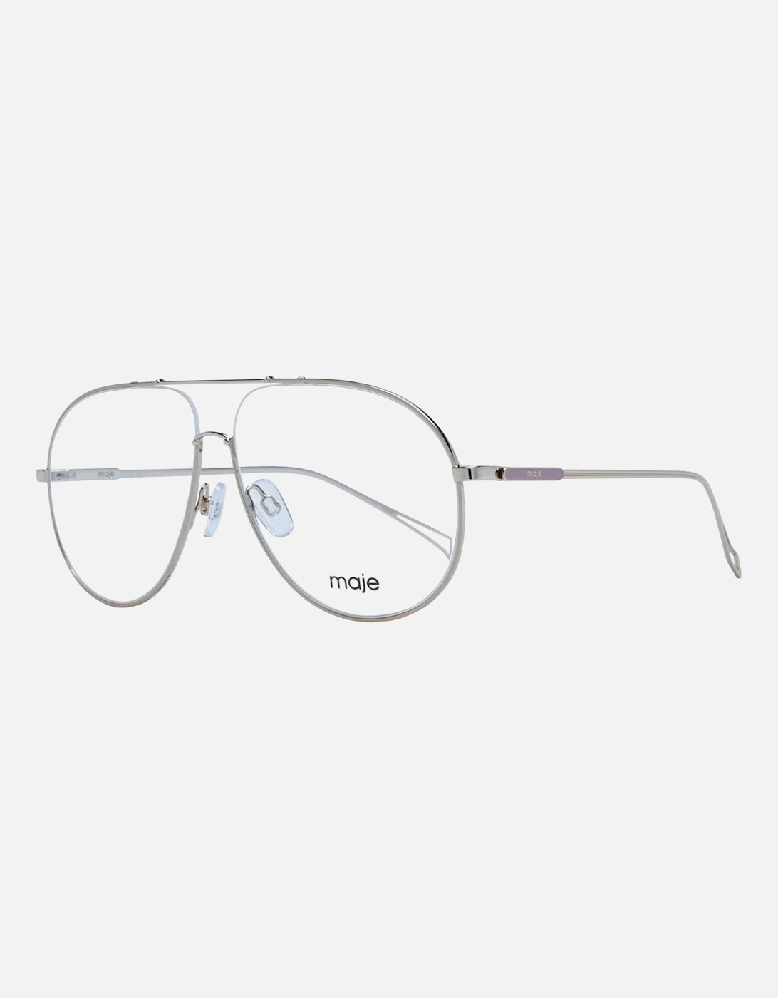 Gold Aviator Glasses with Demo Lenses Women Frames, 4 of 3