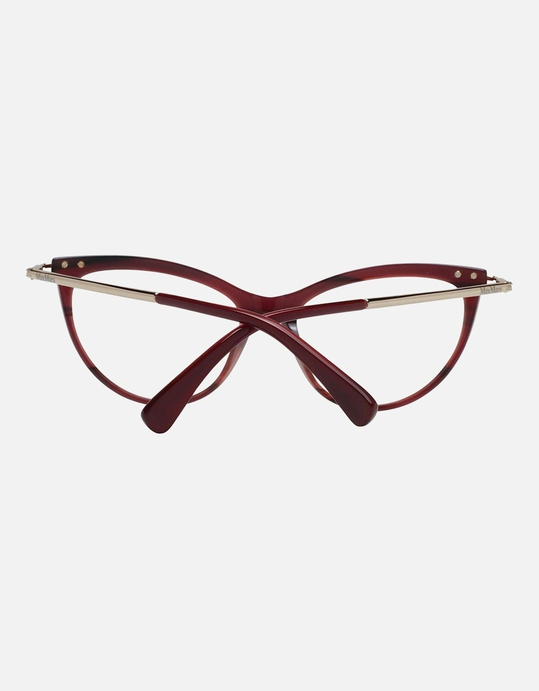 Burgundy Cat Eye Glasses with Demo Lenses Women Frames