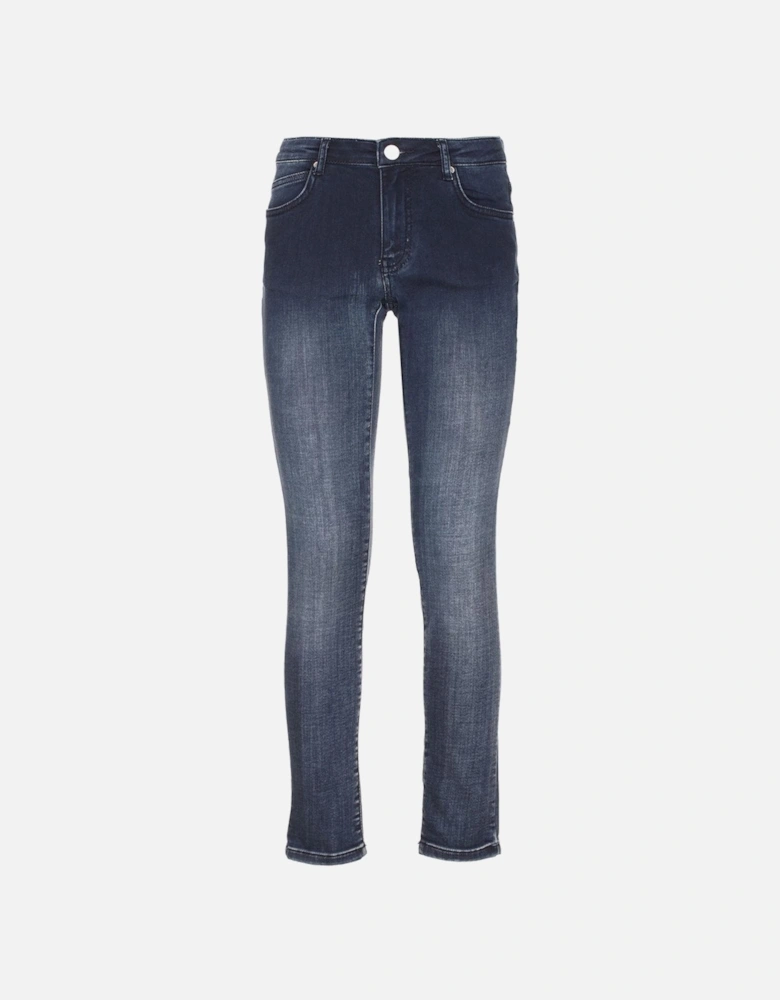 Skinny Regular Leg Sweatpants Women - Blue Jeans