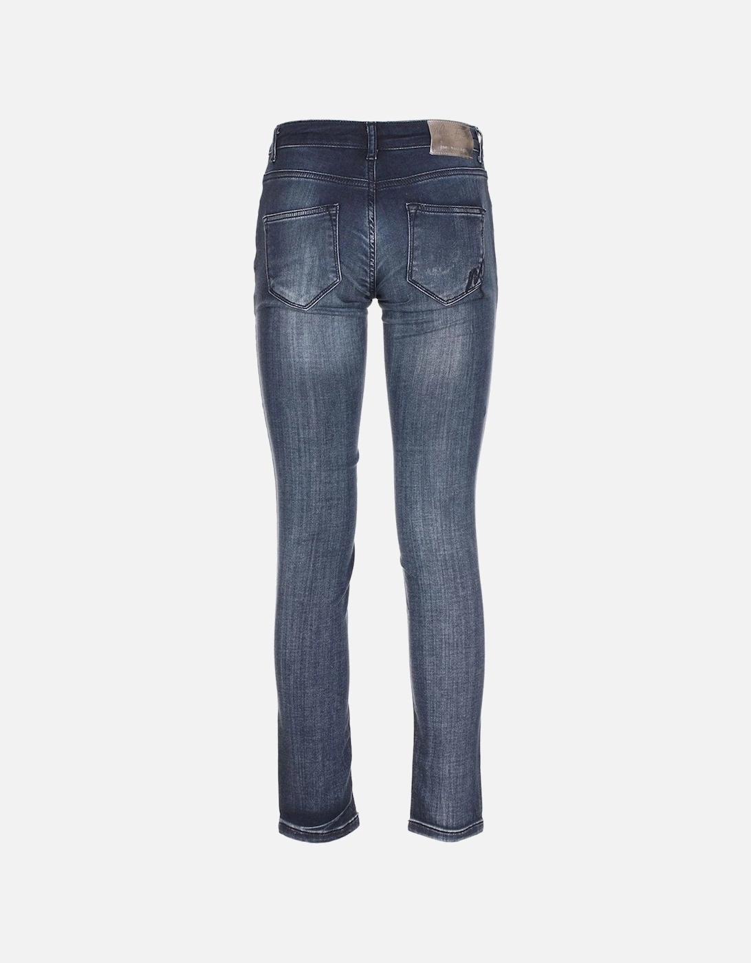 Skinny Regular Leg Sweatpants Women - Blue Jeans