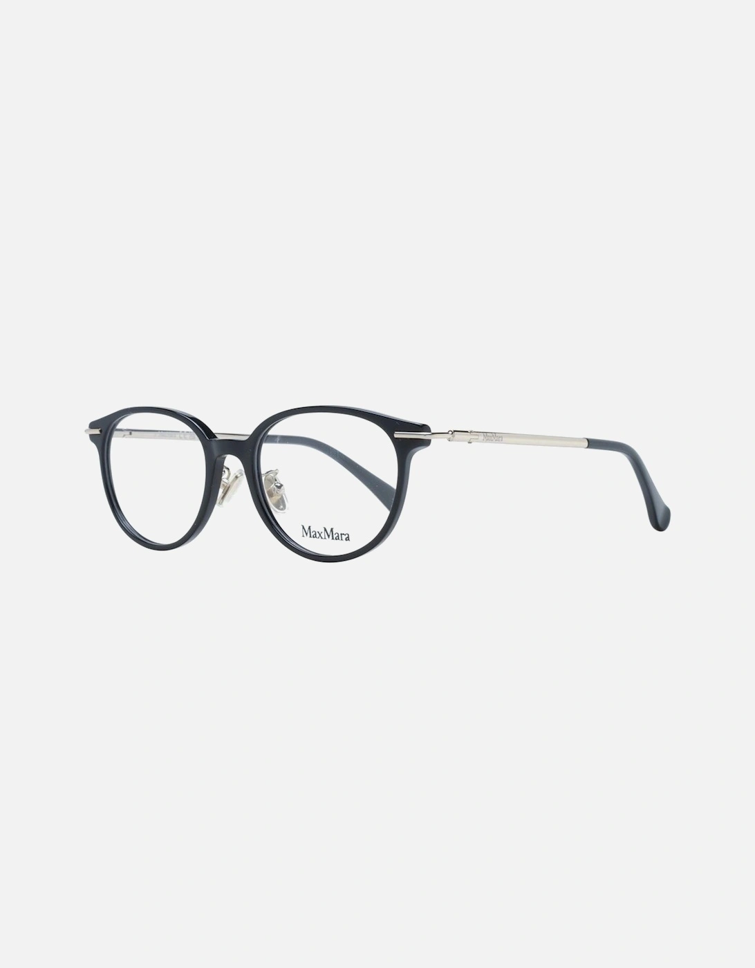 Black Plastic Round Glasses with Demo Lenses for Women Frames, 4 of 3