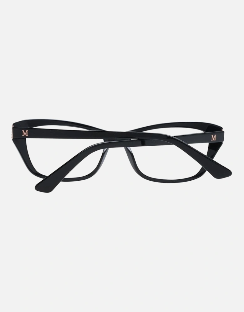 Black Cat Eye Plastic Frame Glasses with Demo Lenses Women