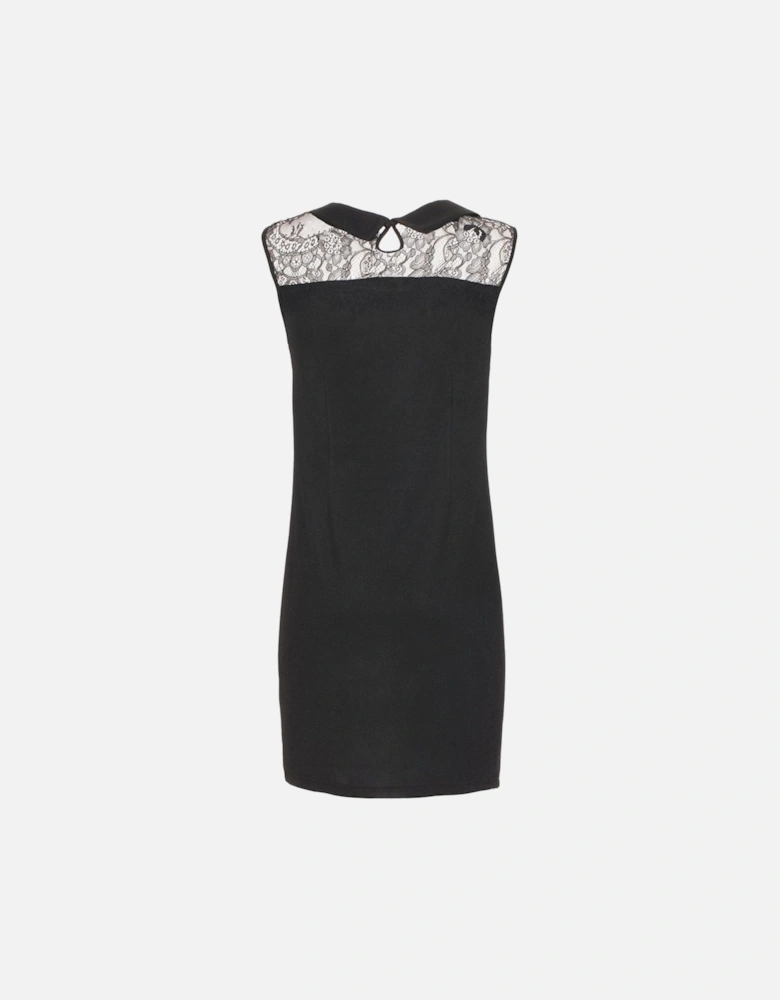 Lace Collar Sleeveless Dress MA1659 Women - Black Dresses