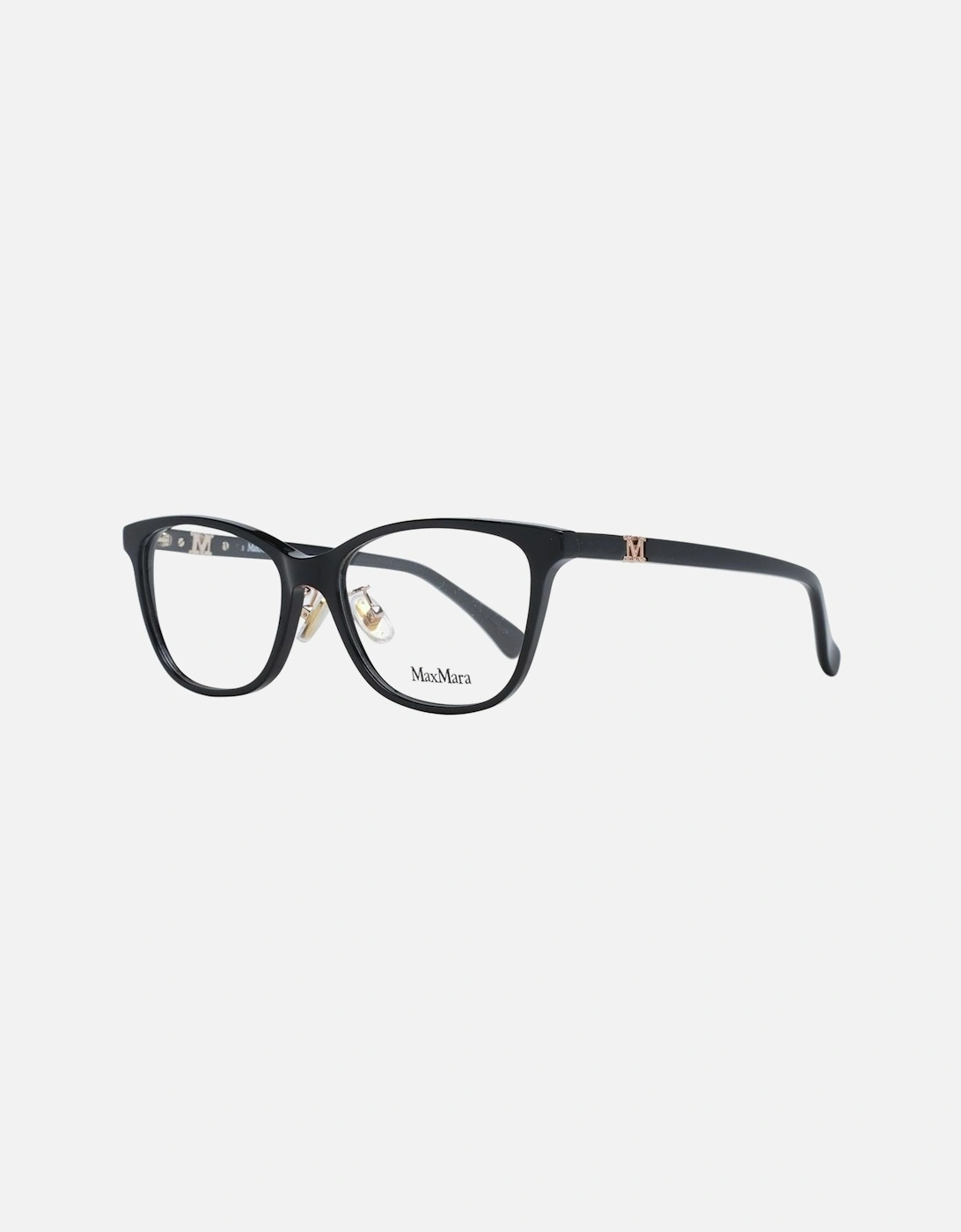 Black Plastic Rectangle Glasses with Demo Lenses and Branded Case, 4 of 3