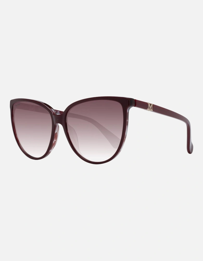 Burgundy Butterfly Sunglasses with Gradient Lenses Women