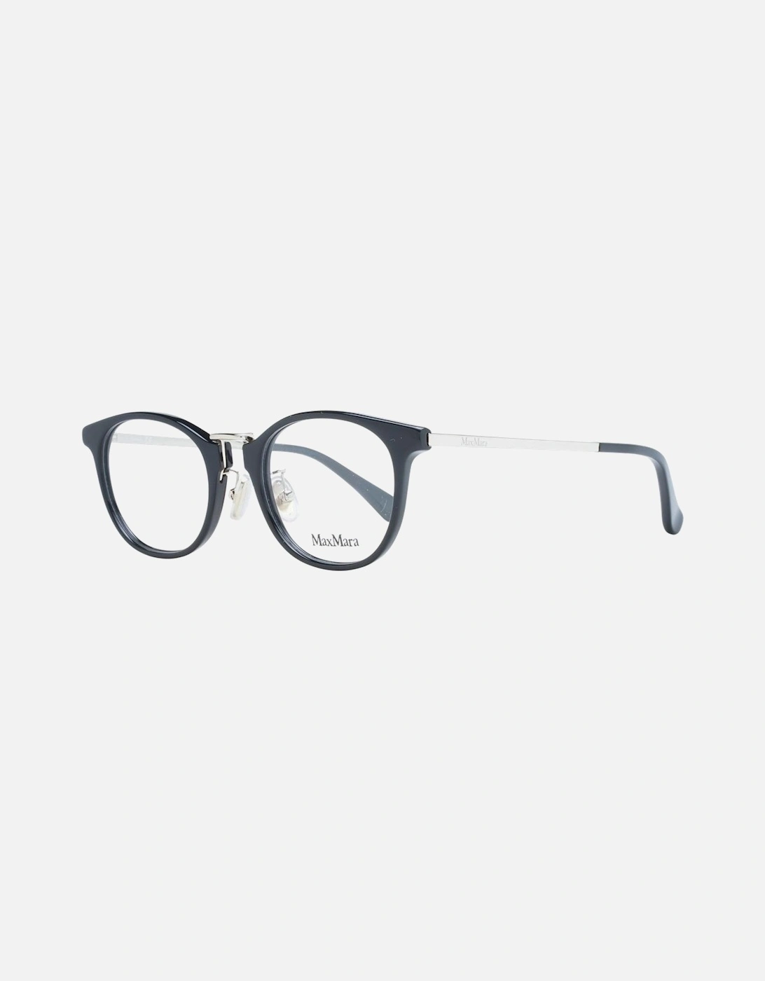Black Round Plastic Eyeglasses with Demo Lenses Women Frames, 4 of 3