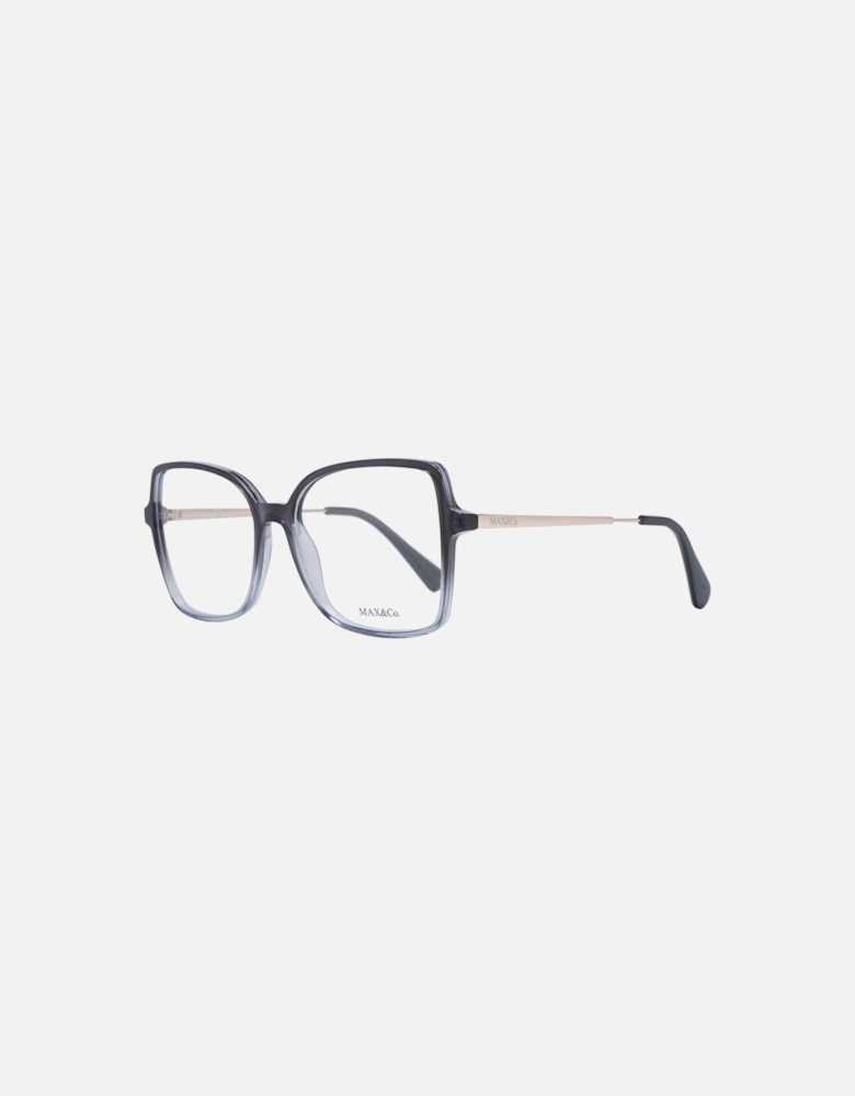 Black Square Plastic Frame Glasses with Demo Lenses Women