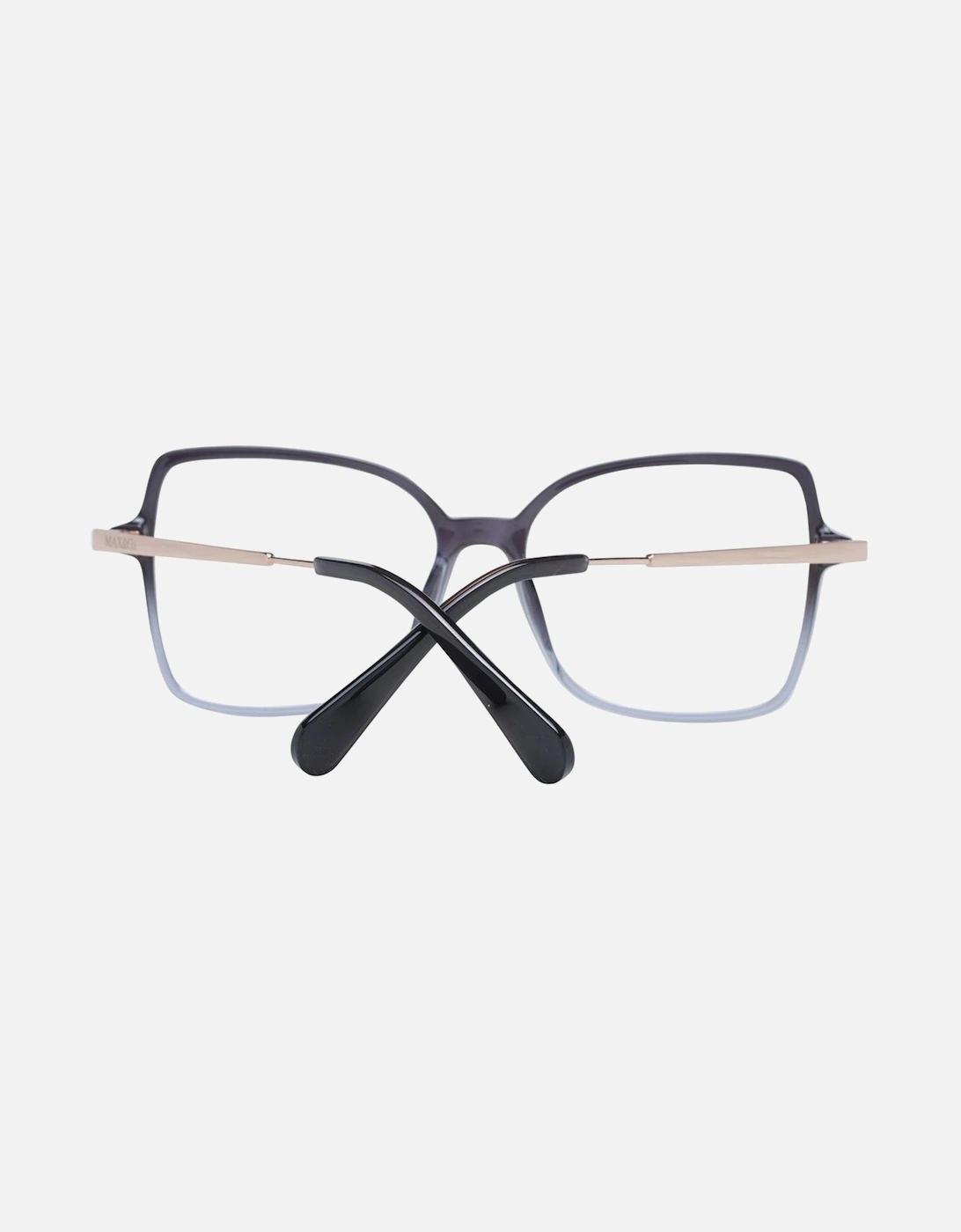 Black Square Plastic Frame Glasses with Demo Lenses Women
